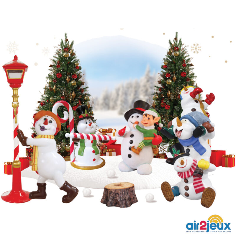 N995 SCENE BONHOMME DE NEIGE